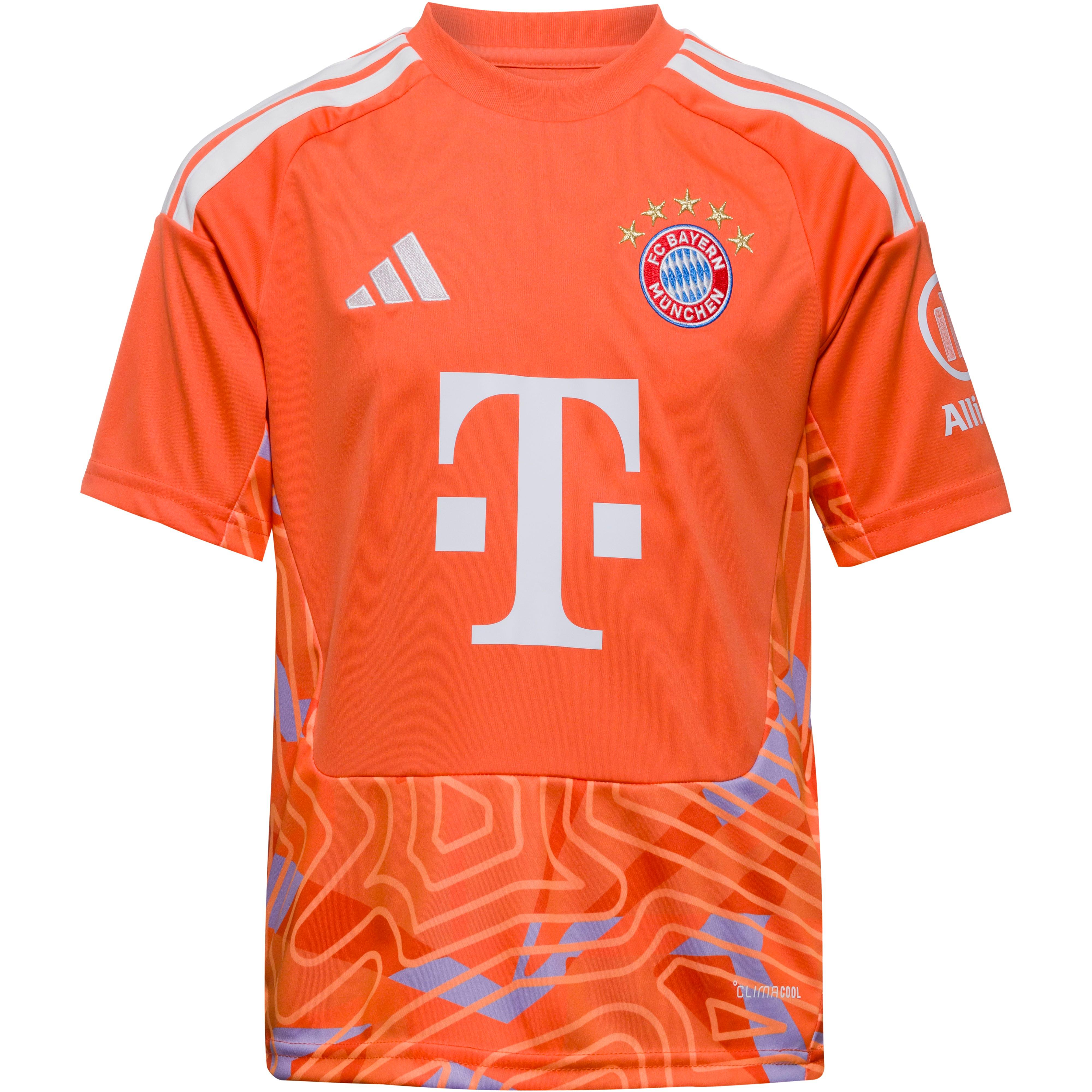 Adidas Teamtrikot Rundhalsausschnitt Raglanärmel Kunstfaser Orange
