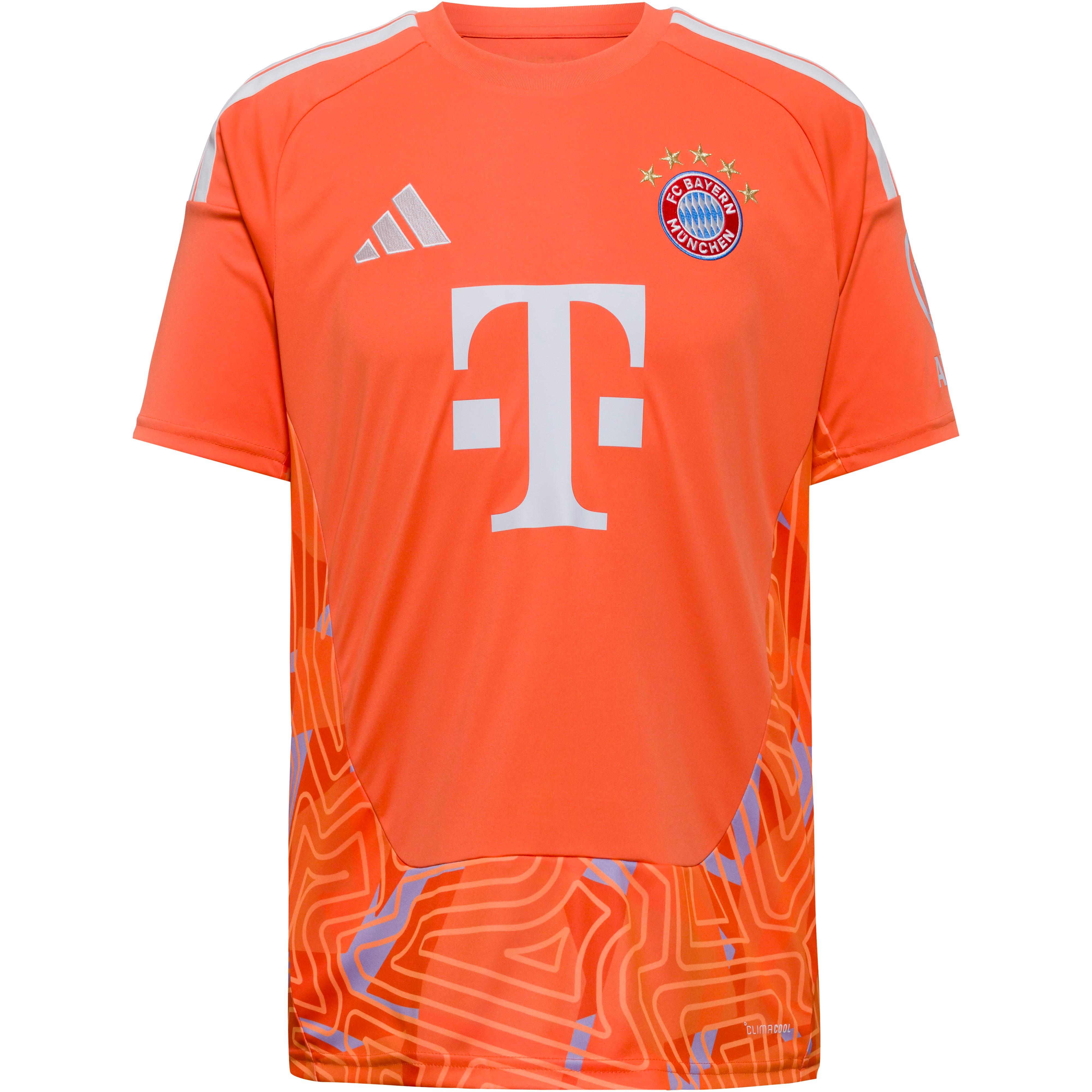 Adidas Teamtrikot Rundhalsausschnitt Raglanärmel Kunstfaser Orange