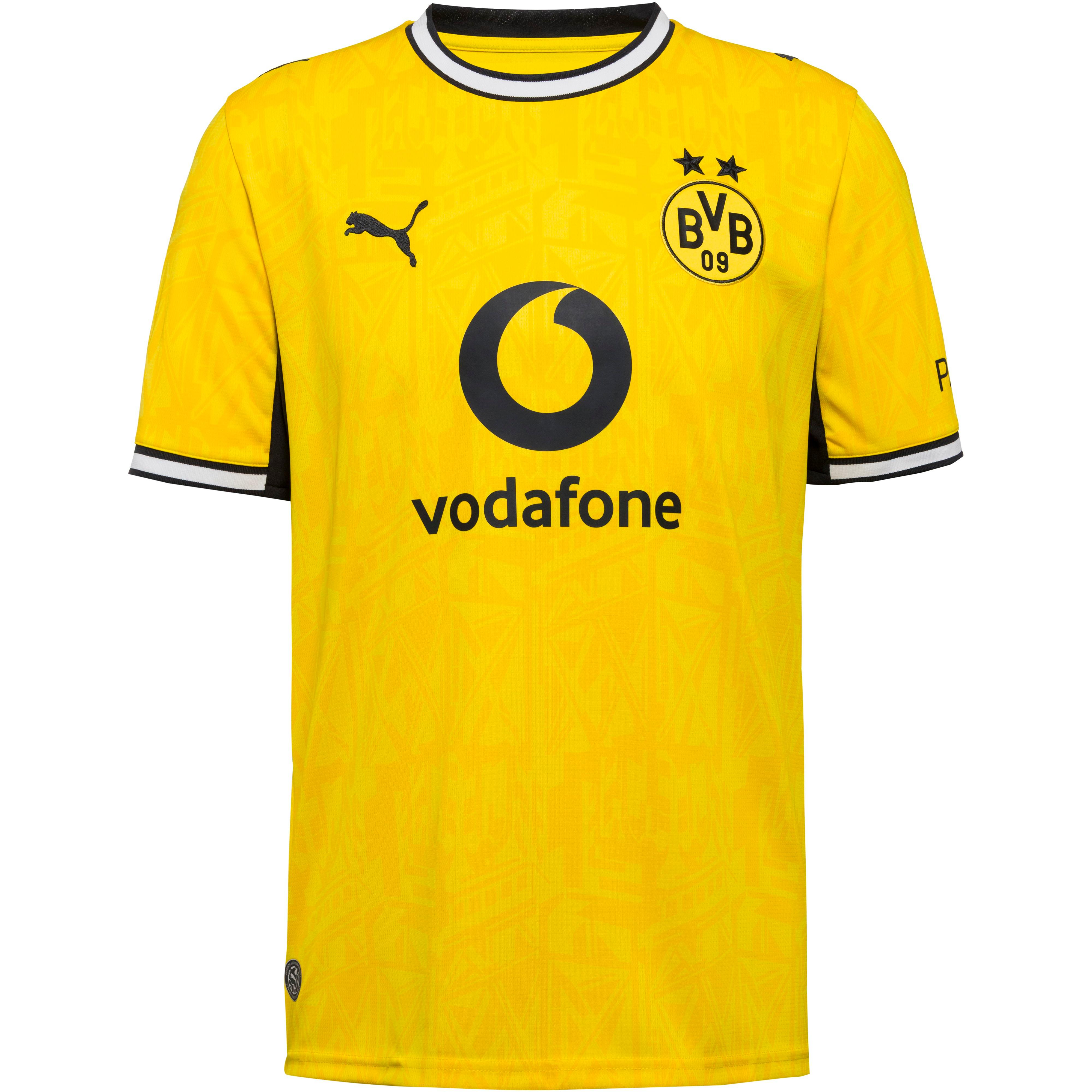 Puma Teamtrikot Feuchtigkeitsmanagement dryCELL Rundhalsausschnitt Polyester Gelb