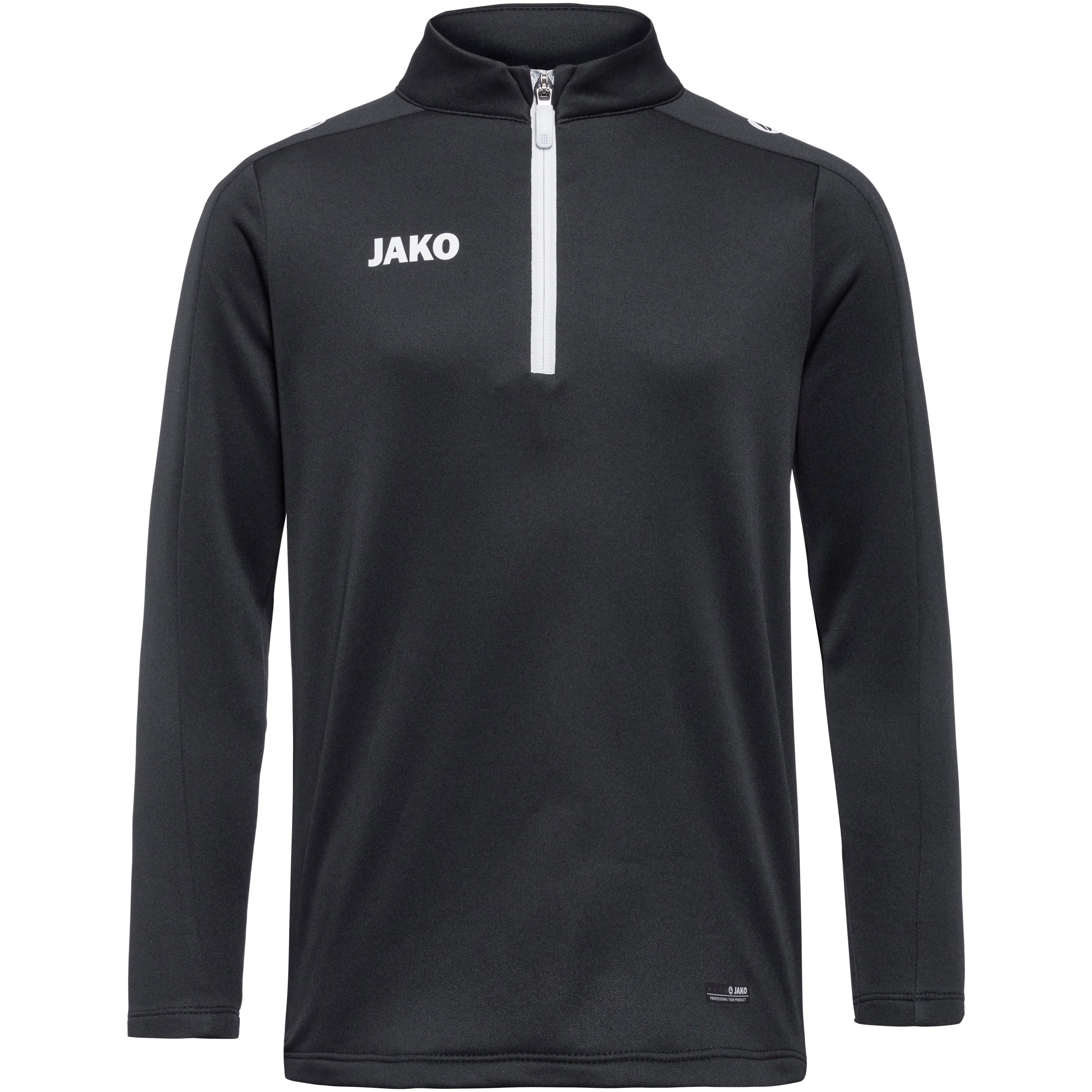 Jako Sweatshirt Ziptop Funktions Quick-Dry Polyester Schwarz