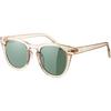 Basefield Brille - clear peach - solid green