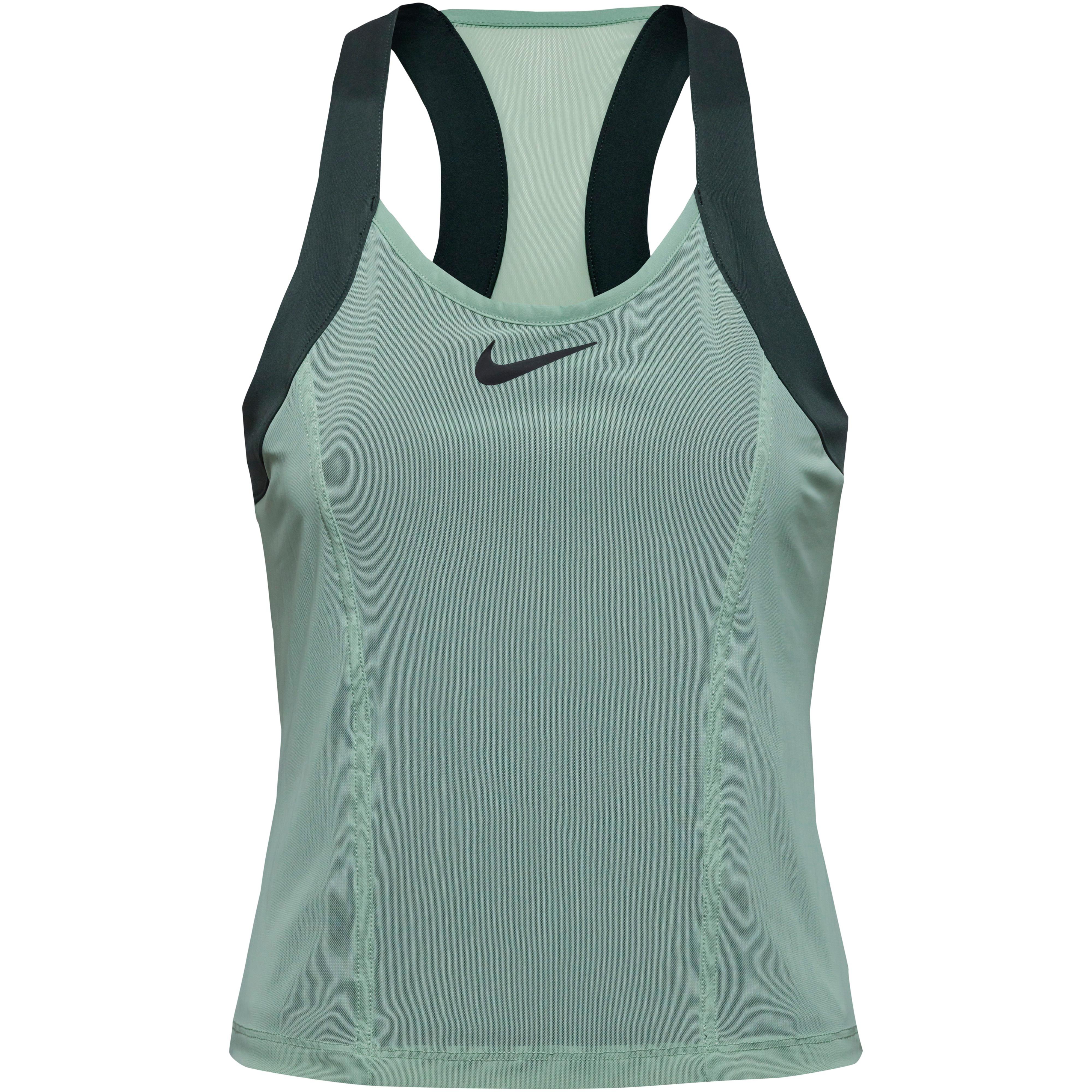 Nike Funktionstank Slim Fit Rundhals Mesh Grau