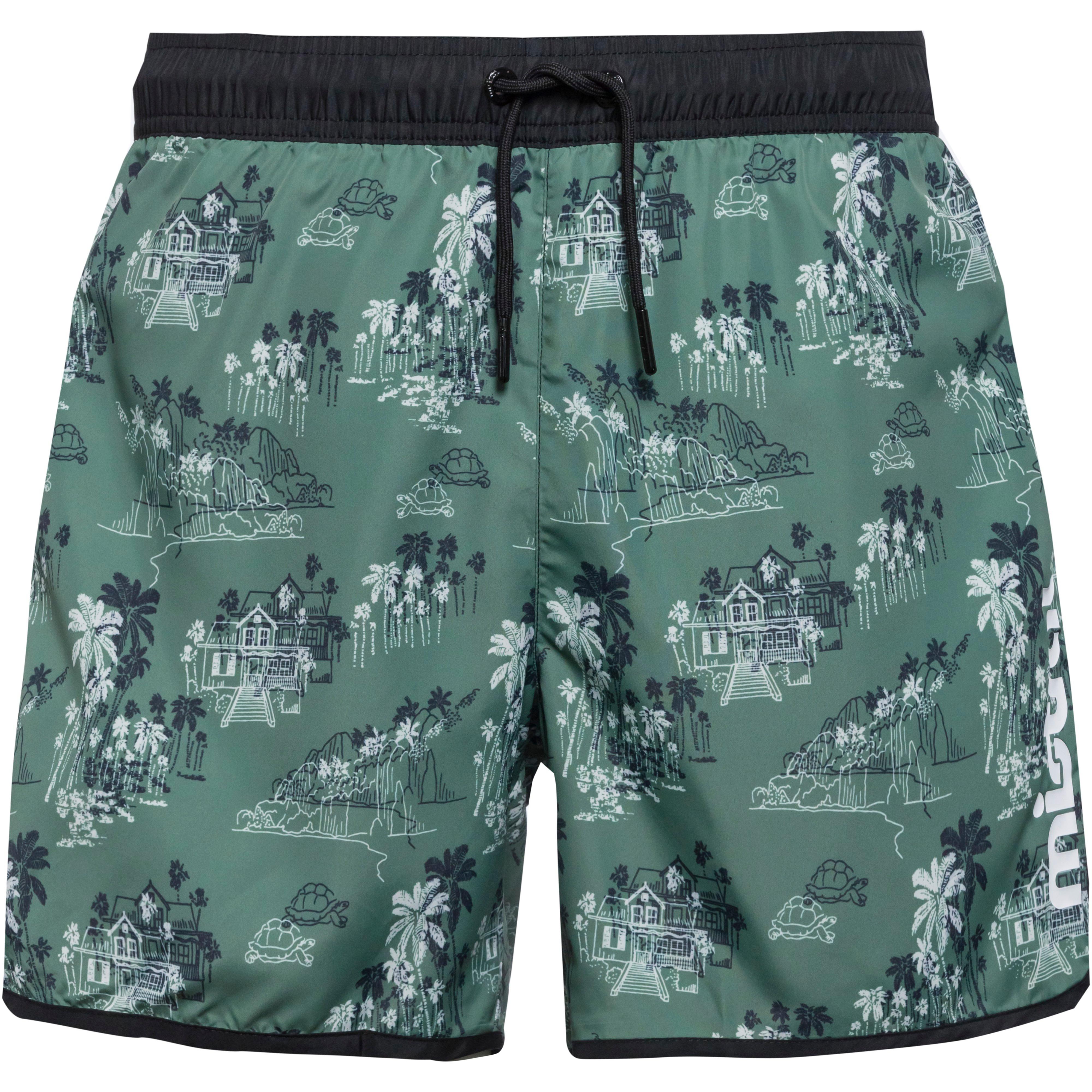 Mistral Badehose Lockere Schnelltrocknend Kunstfaser Gruen