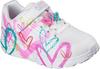 Skechers Street Girls Sneaker M&auml;dchen - white hearts