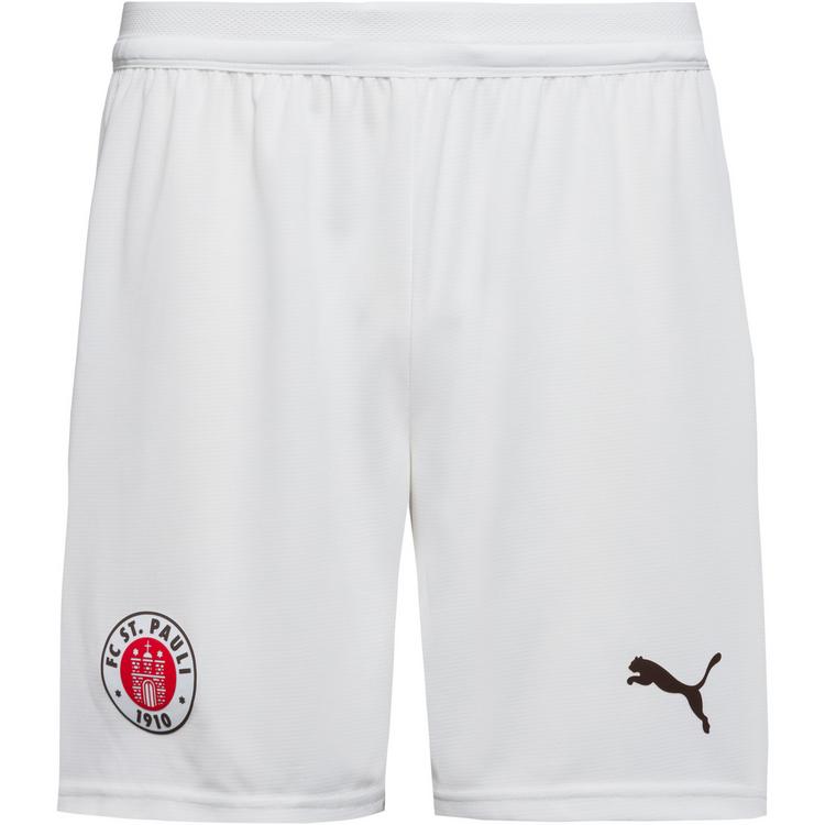PUMA PUMA FC St. Pauli Fu&szlig;ballshorts Kinder - puma white-espresso brown - 0 | SportScheck