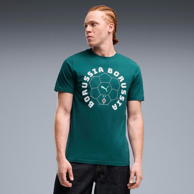 PUMA PUMA Borussia M&ouml;nchengladbach Culture T-Shirt Herren - cold green-puma white - 0 | SportScheck
