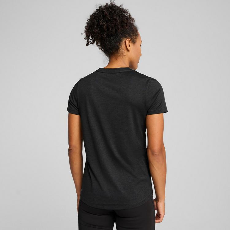 PUMA PUMA ESSENTIAL Funktionsshirt Damen - puma black heather - 1 | SportScheck