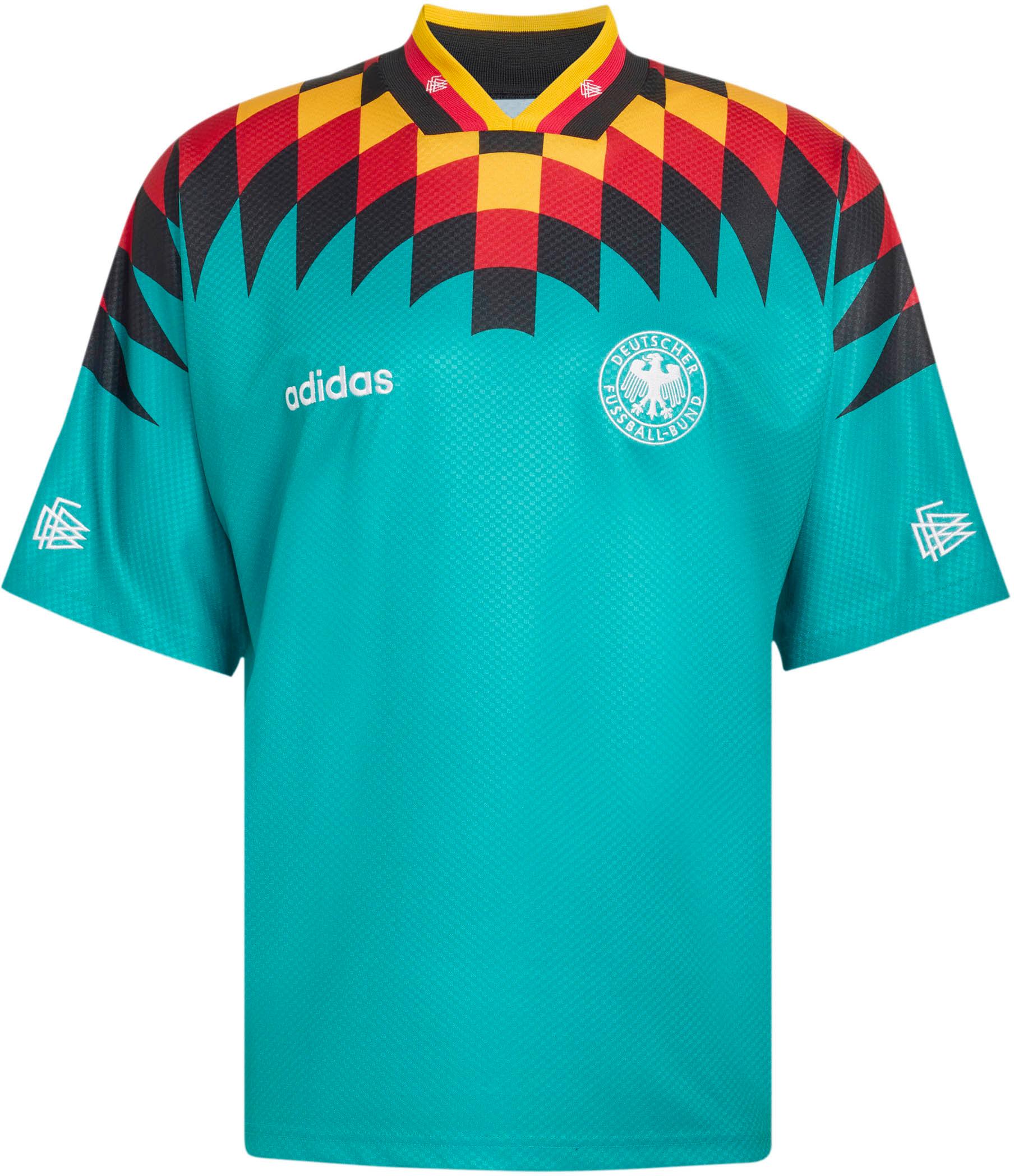 Adidas Auswärts Teamtrikot Vintage Kragen Grün