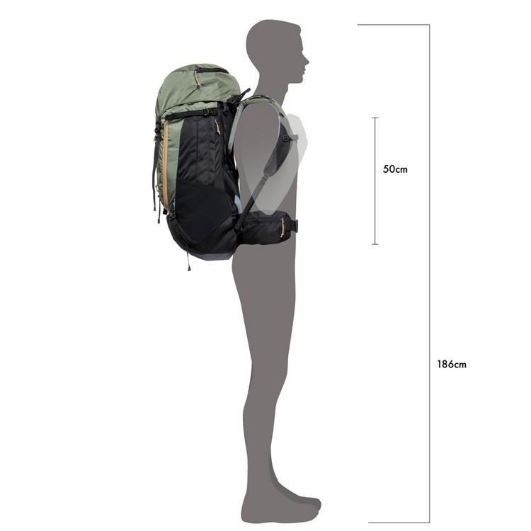 McKinley McKinley Make II CT 55+10 Vario Trekkingrucksack - olive dark-black nig - 5 | SportScheck
