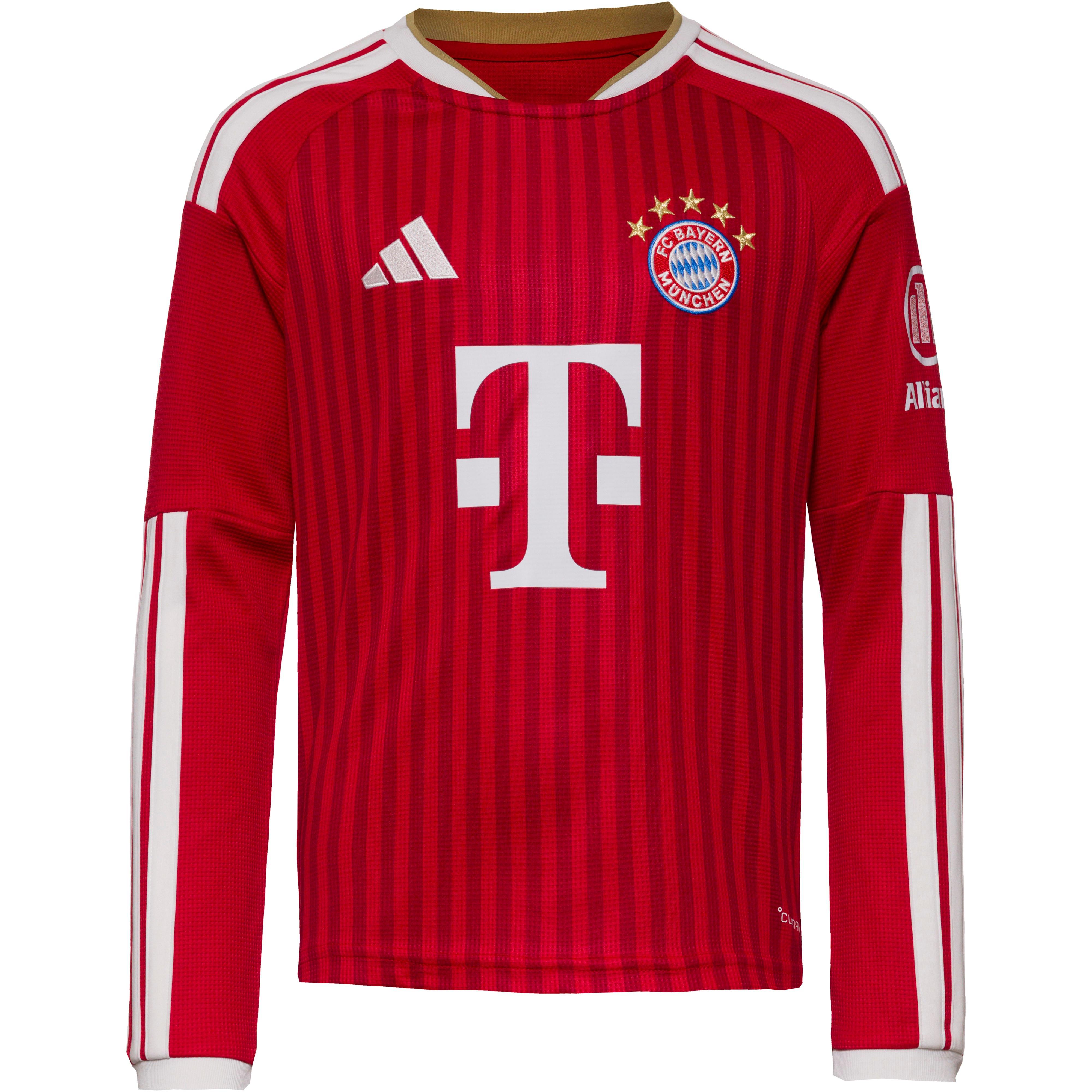 Adidas Teamtrikot Bayern München Langarm Polyester Rot