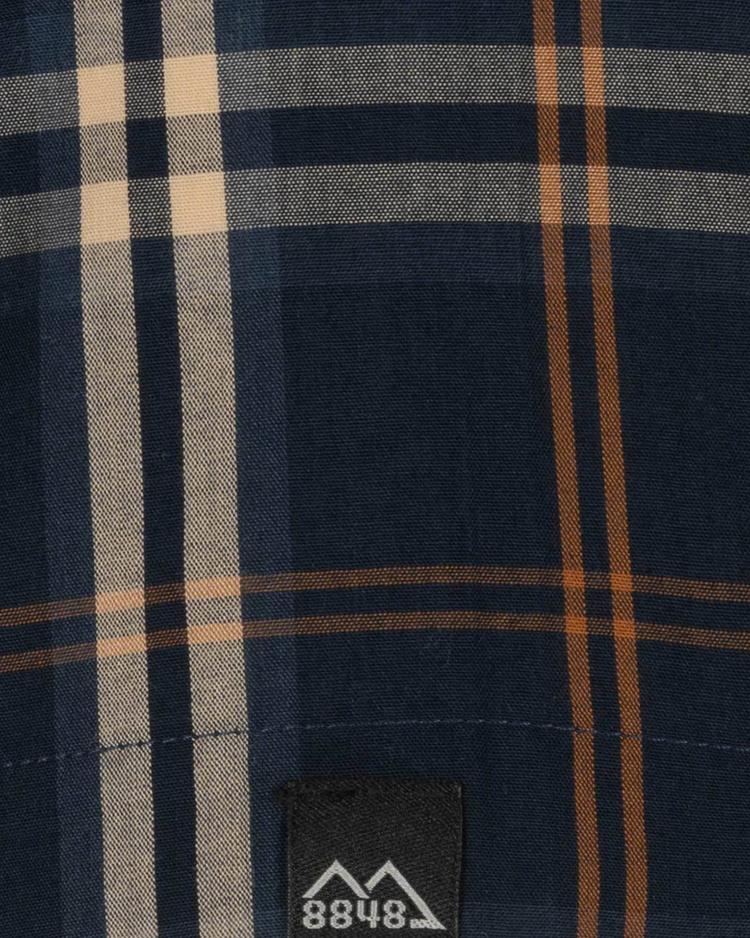 8848 Outdoor 8848 Outdoor Funktionshemd Herren - check blue-mango - 0 | SportScheck