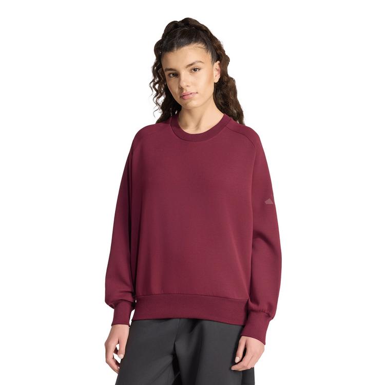 adidas adidas Soft Lux Sweatshirt Damen - maroon - 0 | SportScheck