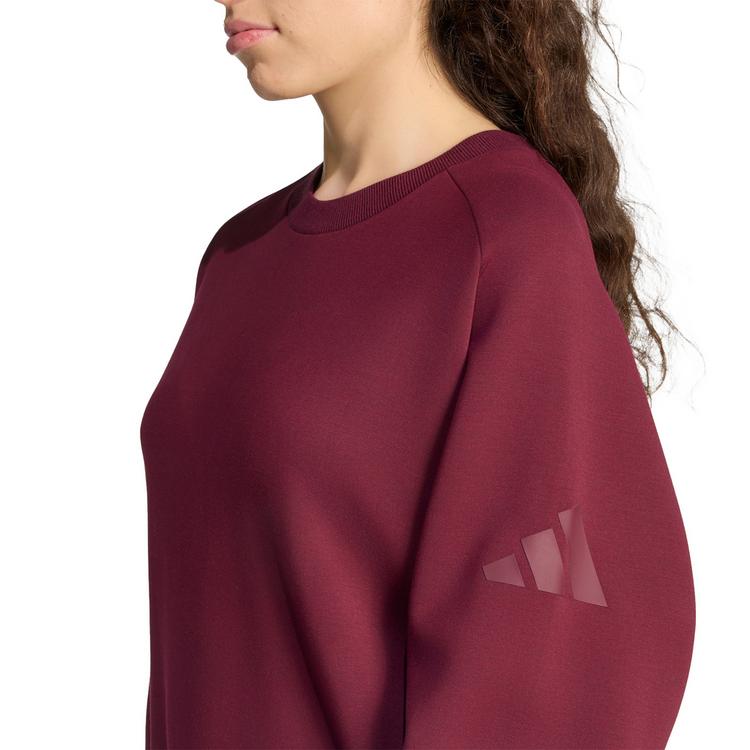 adidas adidas Soft Lux Sweatshirt Damen - maroon - 4 | SportScheck