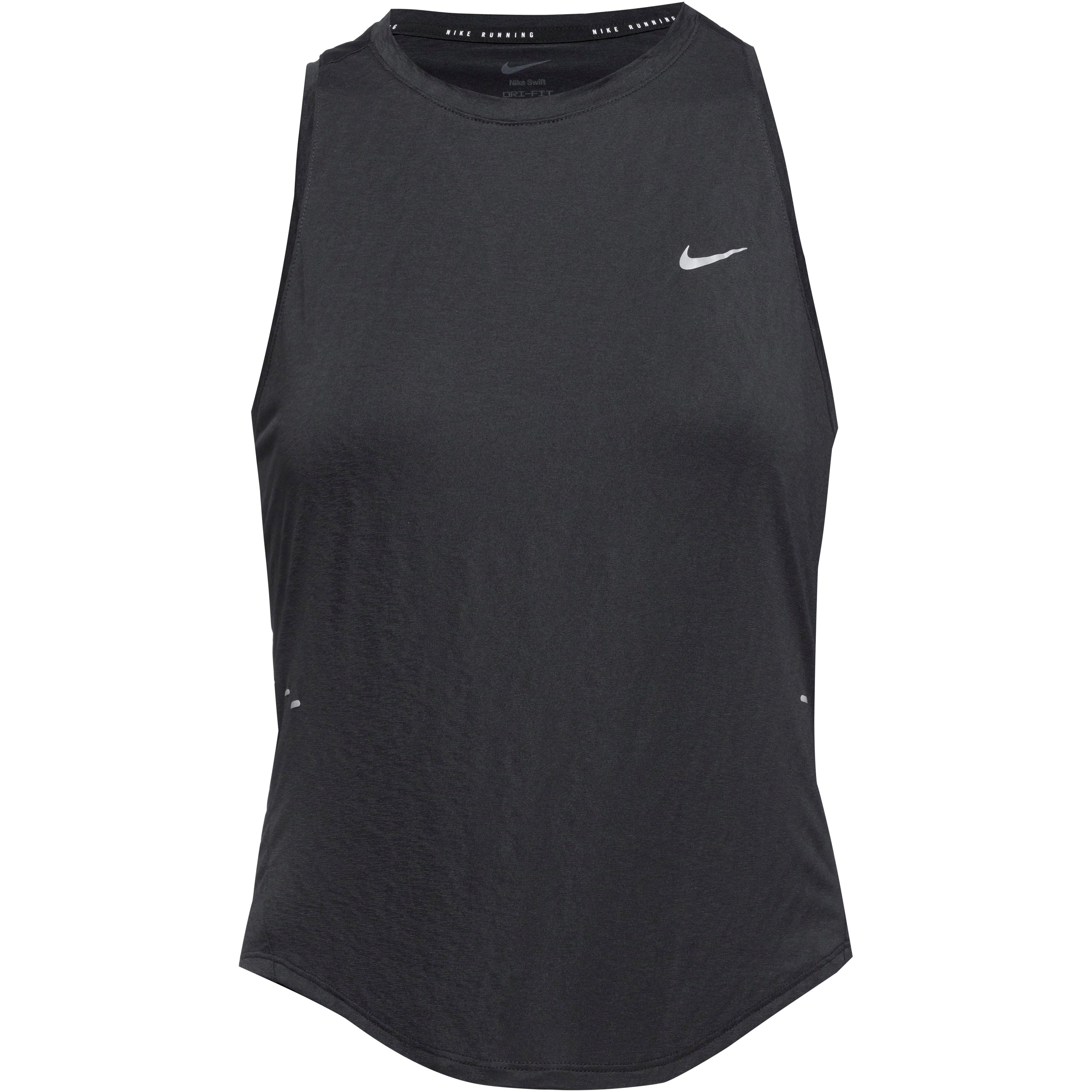 Nike Funktionstank Slim Fit Dri-FIT Kunstfaser Schwarz