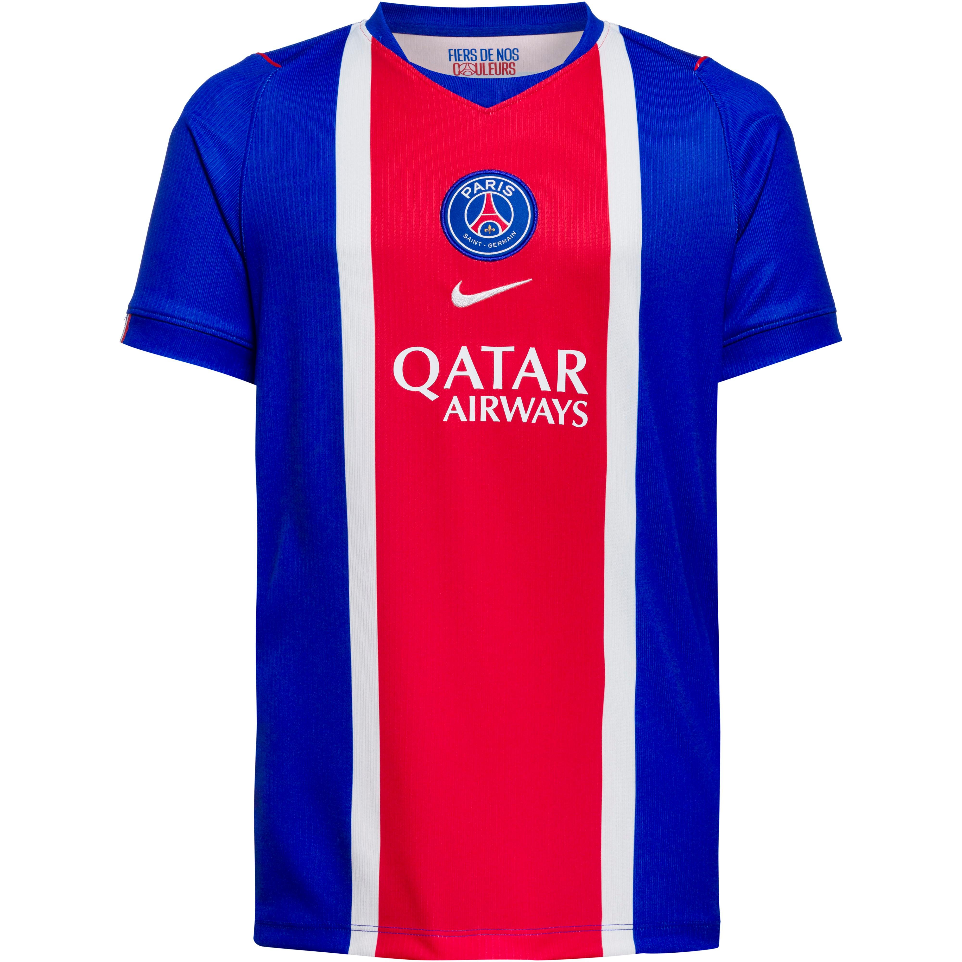 Nike Teamtrikot Dri-FIT Rundhalsausschnitt Kunstfaser Blau