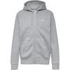 Nike Club Sweatjacke Herren - dk grey heather-lt smoke grey-white