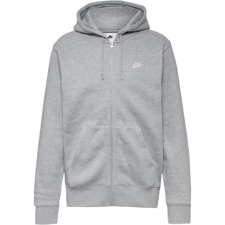 Nike Nike Club Sweatjacke Herren - dk grey heather-lt smoke grey-white - 0 | SportScheck