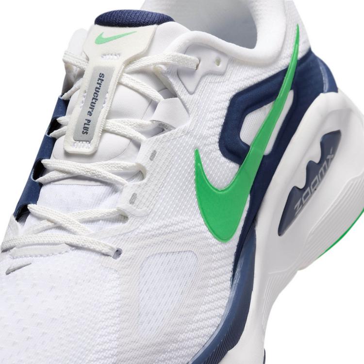 Nike Nike STRUCTURE PLUS Laufschuhe Herren - white-green spark-midnight navy - 4 | SportScheck