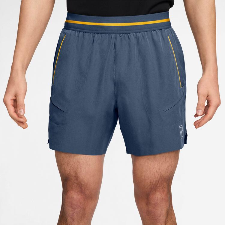 Nike Nike Advantage Tennisshorts Herren - new slate-laser orange-white - 0 | SportScheck