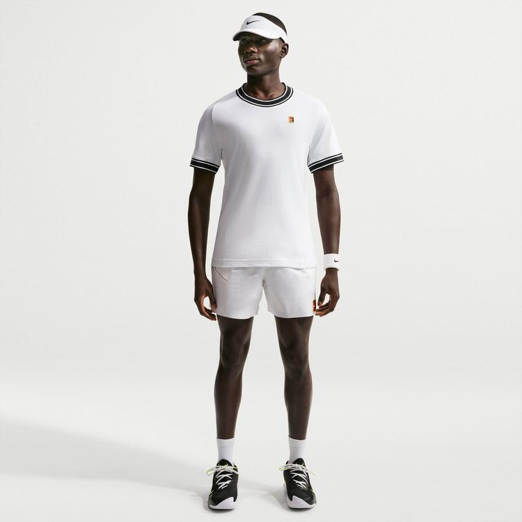 Nike Nike NKCT HERITAGE Tennisshirt Herren - white-black - 0 | SportScheck