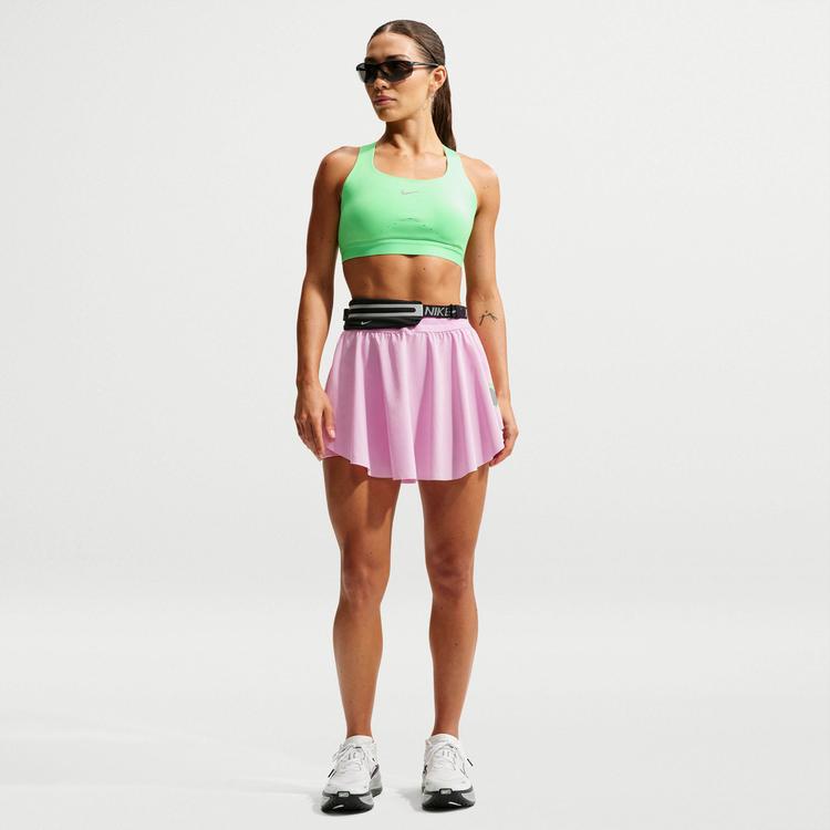 Nike Nike SWIFT SKORT Laufrock Damen - pink rise-black-reflective silv - 0 | SportScheck
