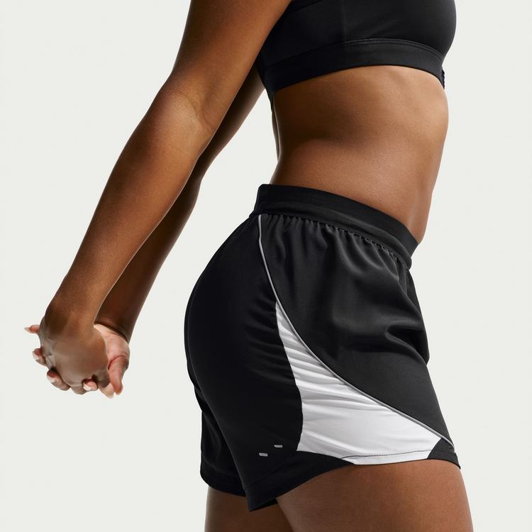 Nike Nike SWOOSH Laufshorts Damen - black-white-cool grey - 3 | SportScheck