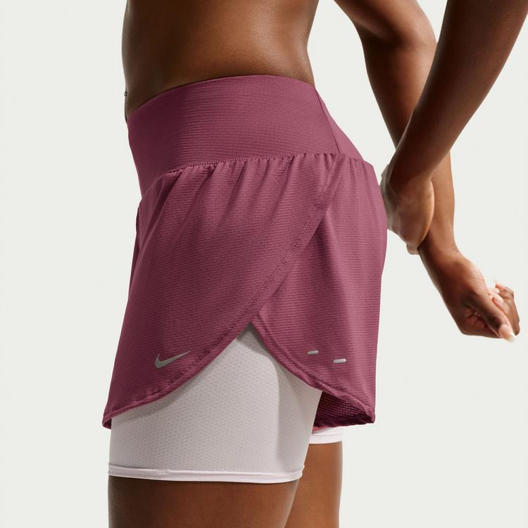 Nike Nike FLOW Laufshorts Damen - pink smoke-reflective silv - 3 | SportScheck