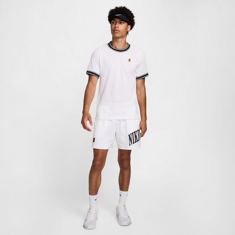 Nike Nike NKCT HERITAGE Tennisshirt Herren - white-black - 5 | SportScheck