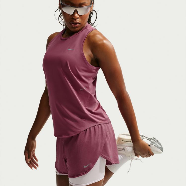 Nike Nike FLOW Laufshorts Damen - pink smoke-reflective silv - 4 | SportScheck