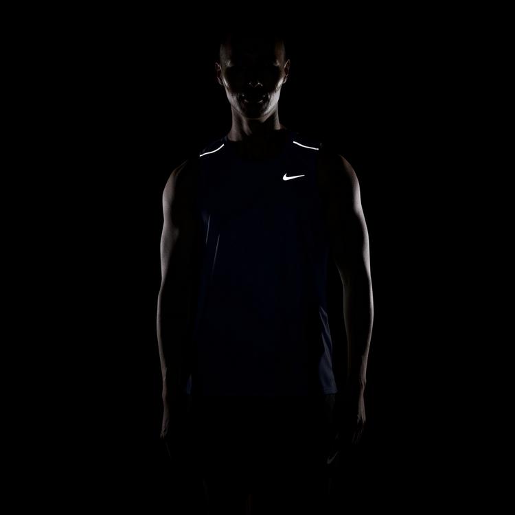Nike Nike Miler Funktionstank Herren - midnight navy-reflective silv - 5 | SportScheck