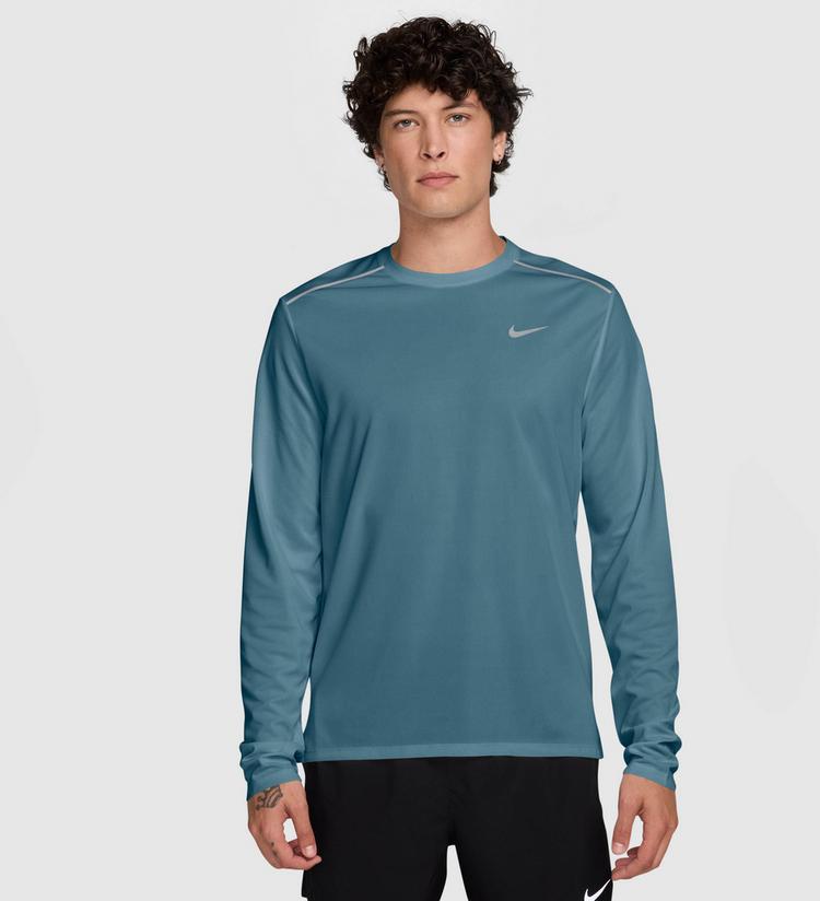 Nike Nike MILER Laufshirt Herren - smokey blue-reflective silv - 0 | SportScheck