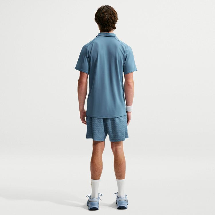 Nike Nike Advantage Tennisshirt Herren - smokey blue-white - 1 | SportScheck
