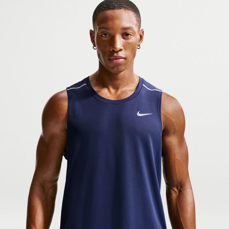 Nike Nike Miler Funktionstank Herren - midnight navy-reflective silv - 2 | SportScheck