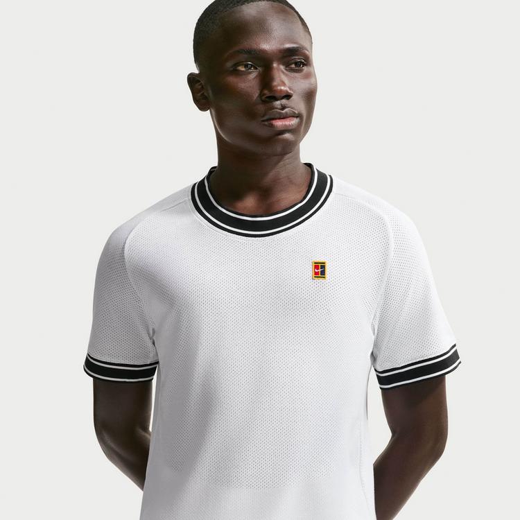 Nike Nike NKCT HERITAGE Tennisshirt Herren - white-black - 2 | SportScheck