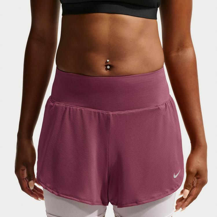 Nike Nike FLOW Laufshorts Damen - pink smoke-reflective silv - 2 | SportScheck