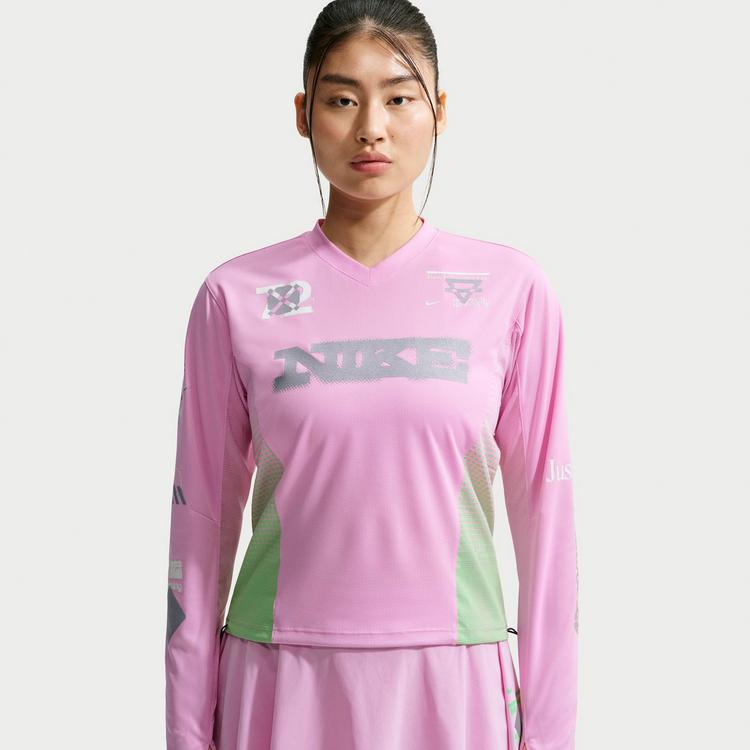Nike Nike SWIFT Funktionsshirt Damen - pink rise-illusion green-reflective - 2 | SportScheck