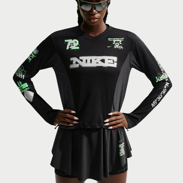 Nike Nike SWIFT Funktionsshirt Damen - black-iron grey-reflective silv - 2 | SportScheck