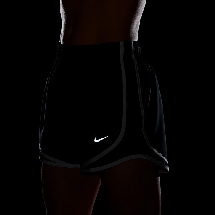 Nike Nike TEMPO Laufshorts Damen - black-black-white-reflective silv - 6 | SportScheck