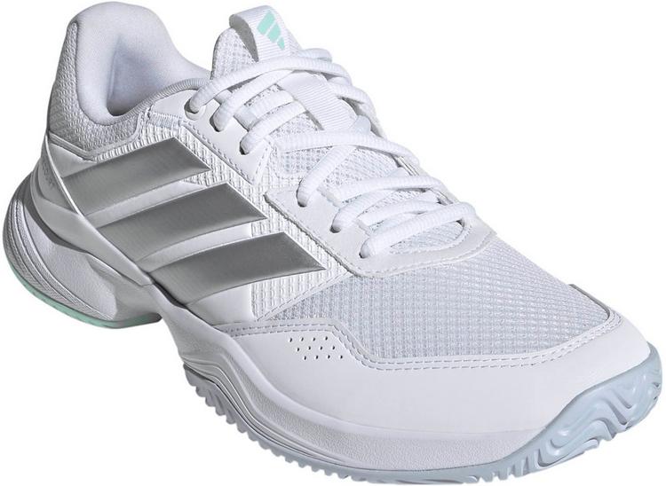 adidas adidas GAMECOURT 3 W Tennisschuhe Damen - ftwwht-silvmt-iceblu - 0 | SportScheck