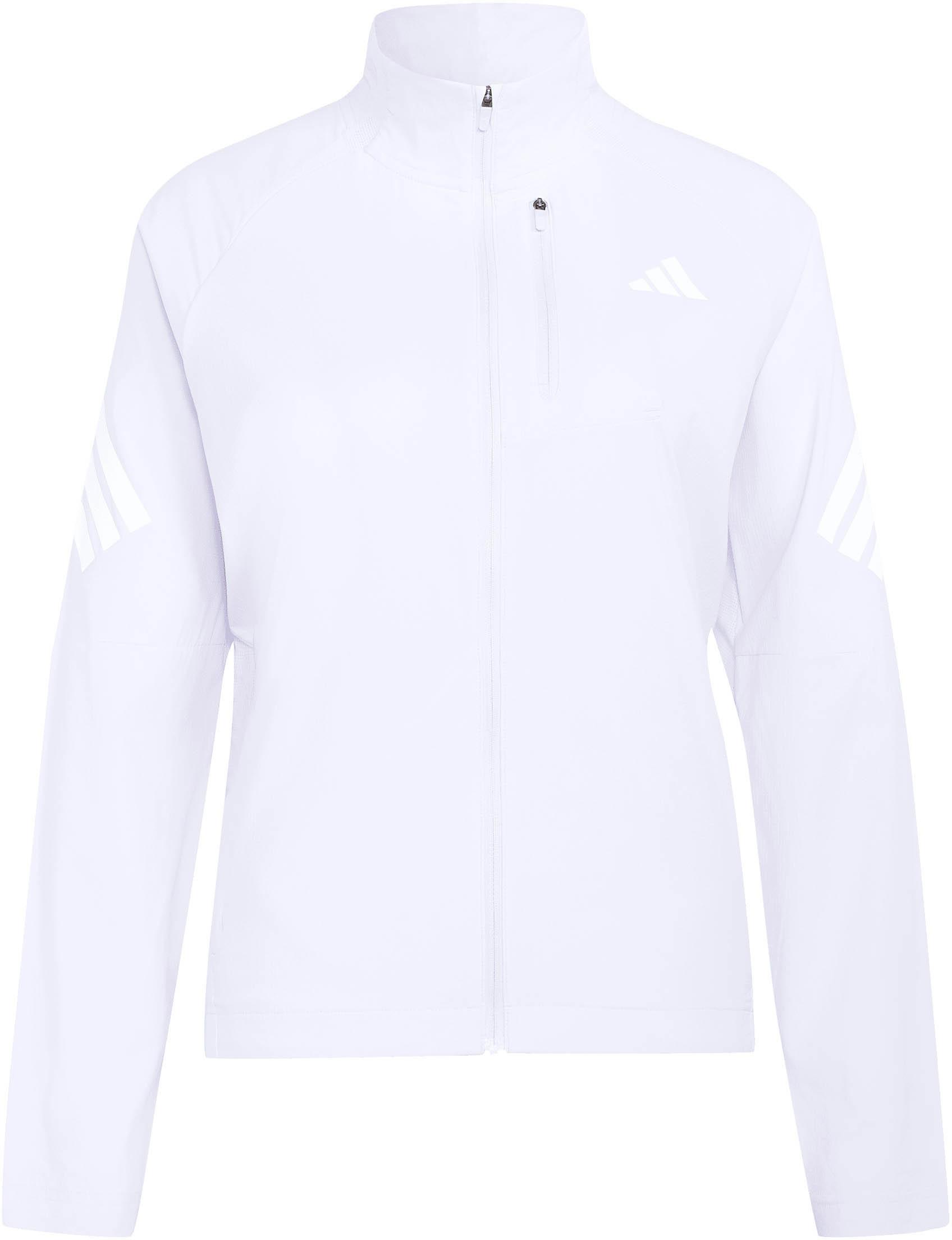 Adidas Laufjacke Mesh Raglan Stehkragen Kunstfaser Lila