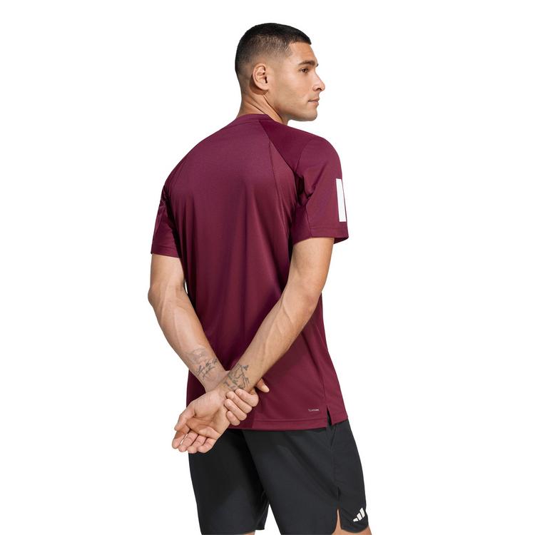 adidas adidas CLUB 3STR Tennisshirt Herren - maroon - 1 | SportScheck