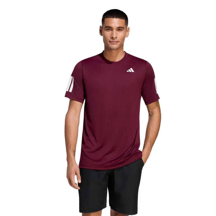 adidas adidas CLUB 3STR Tennisshirt Herren - maroon - 0 | SportScheck