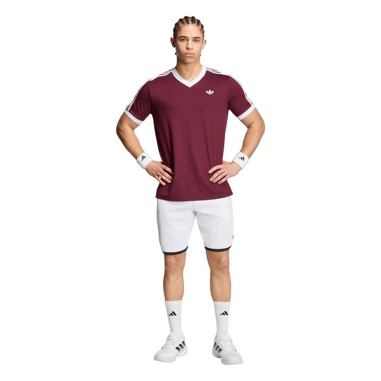 adidas adidas CLASSICS Tennisshirt Herren - maroon - 3 | SportScheck