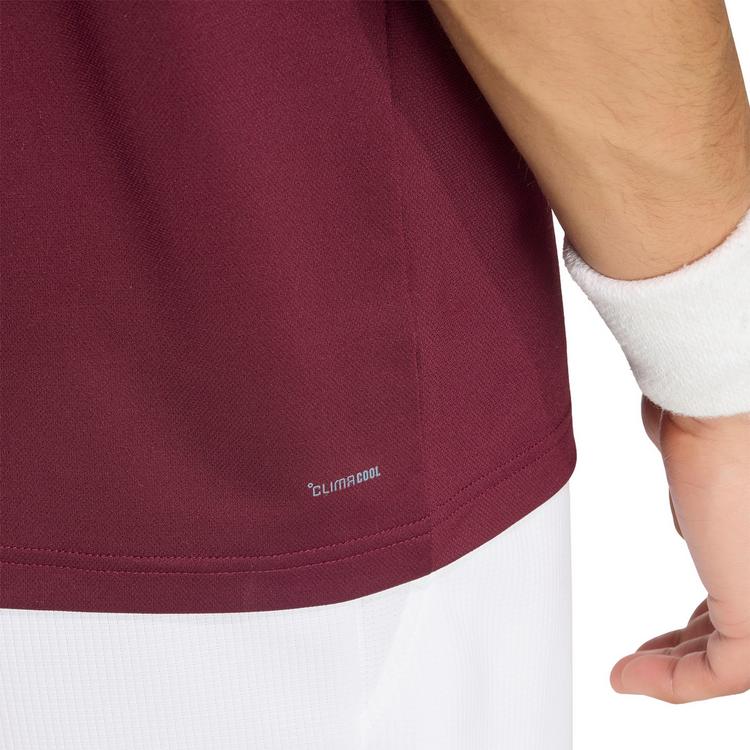 adidas adidas CLASSICS Tennis Polo Herren - maroon - 5 | SportScheck