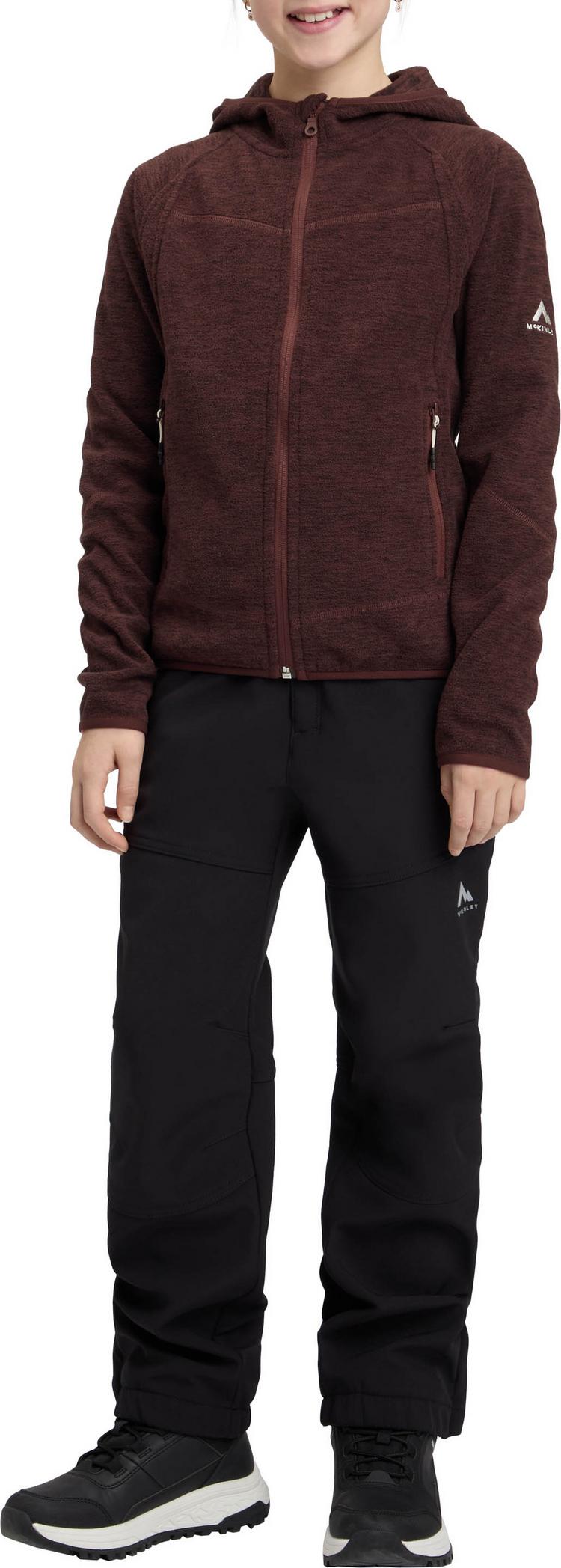 McKinley McKinley Choco Fleecejacke M&auml;dchen - melange-red wine - 2 | SportScheck