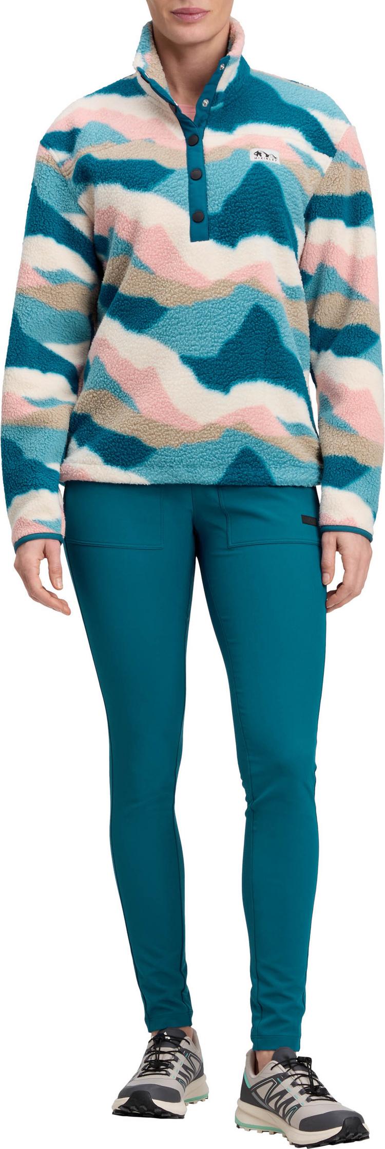 McKinley McKinley Farrah Fleeceshirt Damen - aop-blue petrol - 2 | SportScheck