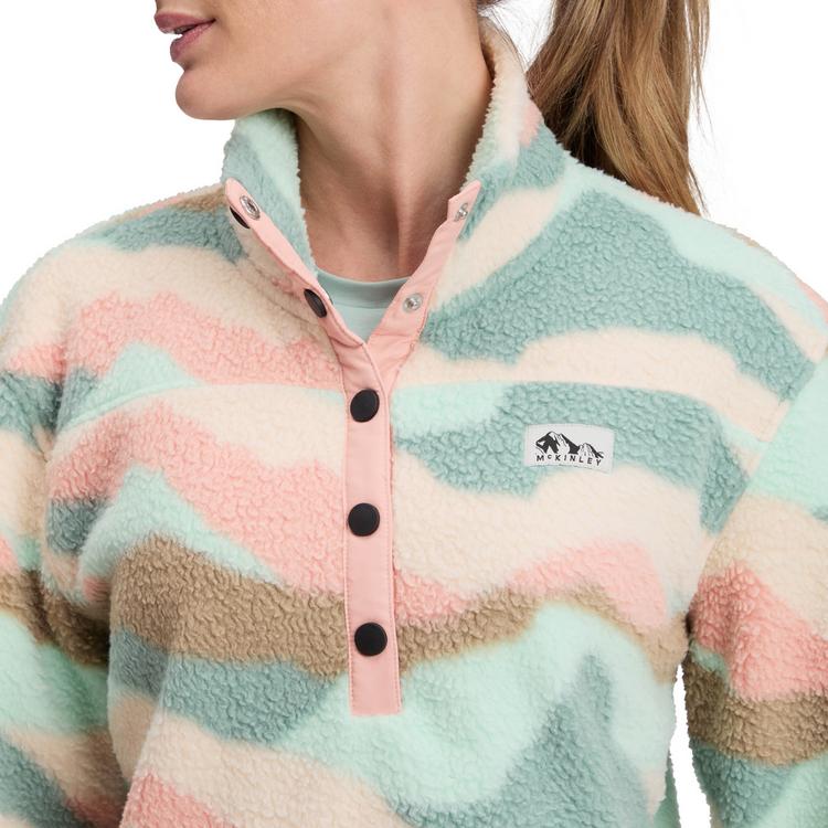 McKinley McKinley Farrah Fleeceshirt Damen - aop-green smoke - 3 | SportScheck