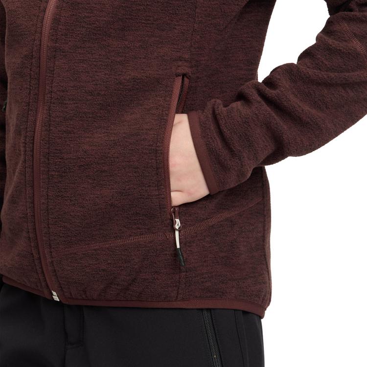 McKinley McKinley Choco Fleecejacke M&auml;dchen - melange-red wine - 4 | SportScheck