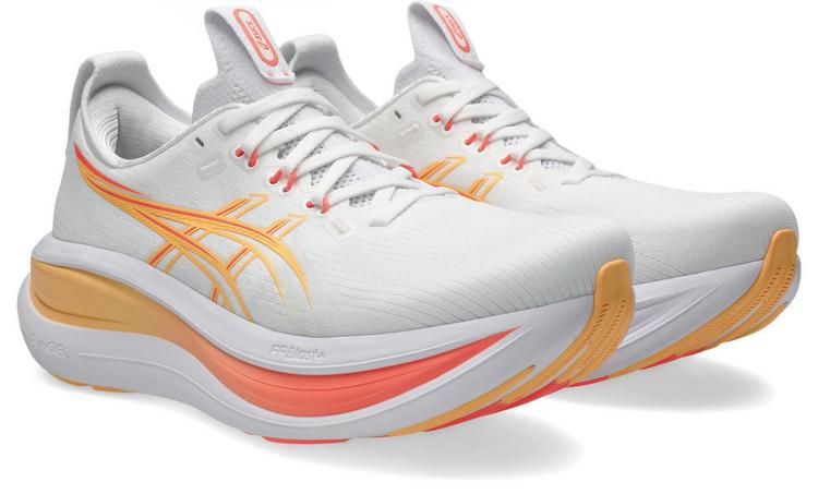 ASICS ASICS GEL-NIMBUS 28 Laufschuhe Damen - white-sun coral - 4 | SportScheck