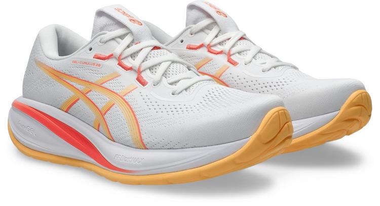ASICS ASICS GEL-CUMULUS 28 Laufschuhe Damen - white-orange glow - 4 | SportScheck